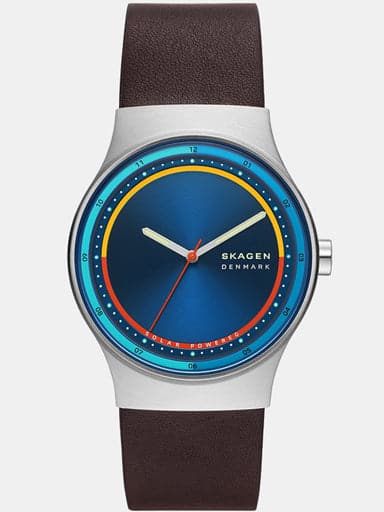 Skagen Sol Solar-Powered Stainless Steel Watch with Leather SKW6794I - Kamal Watch Company