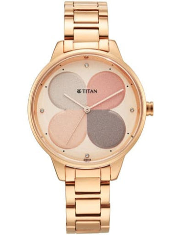 TITAN Purple Glam It Up Multicoloured Dial Stainless Steel Strap Watch 2648WM02 - Kamal Watch Company