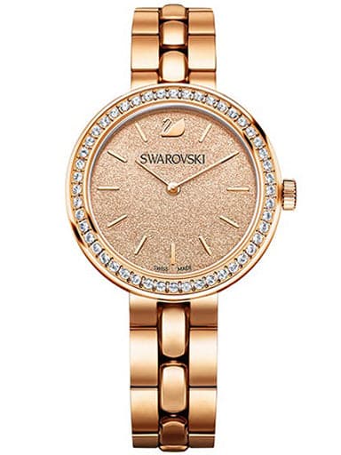 SWAROVSKI Daytime Peach Dial Rose Gold-tone Ladies Watch 5182231 - Kamal Watch Company