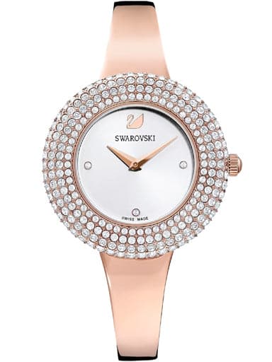 SWAROVSKI Crystal Rose watch Metal bracelet, Rose gold-tone, Rose gold-tone finish 5484073 - Kamal Watch Company