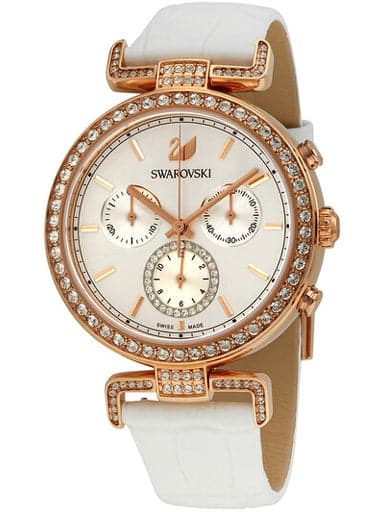 SWAROVSKI Era Journey Chronograph Crystal White Mother of Pearl Dial Ladies Watch 5295369 - Kamal Watch Company