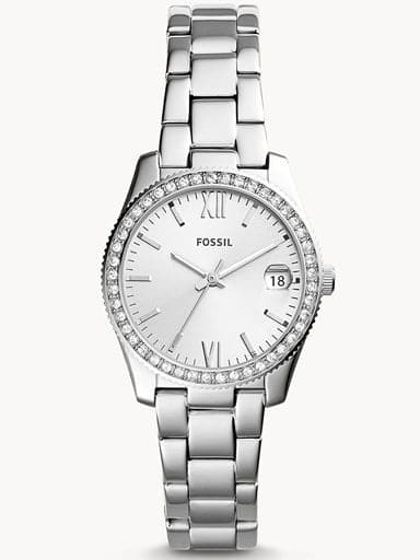 FOSSIL Scarlette Three-Hand Date Stainless Steel Watch ES4317 - Kamal Watch Company