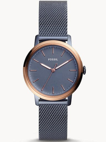 FOSSIL Neely Three-Hand Steel Blue Stainless Steel Watch ES4312I - Kamal Watch Company
