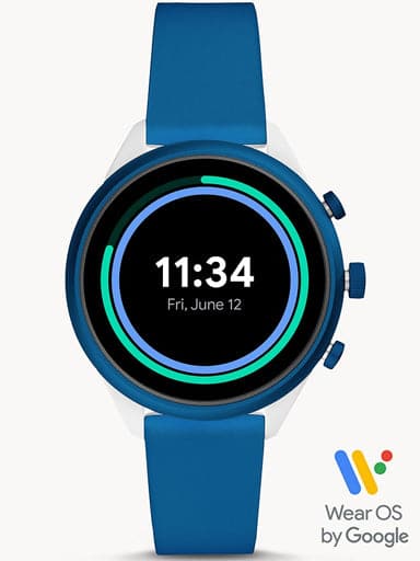Fossil Sport Smartwatch 41mm Blue Silicone FTW6051 - Kamal Watch Company