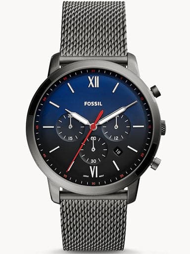FOSSIL Neutra Chronograph Smoke Stainless Steel Watch FS5383I - Kamal Watch Company
