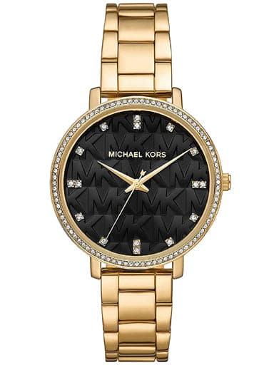 Mk4595 Michael Kors Pyper Three-Hand Gold-Tone Alloy Watch Mk4593I