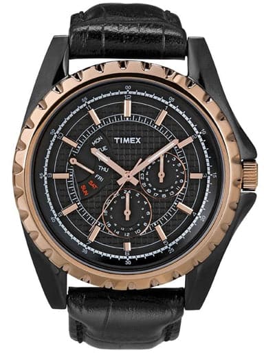 Timex E Class Analog Black Dial Men's Watch T2N113 - Kamal Watch Company