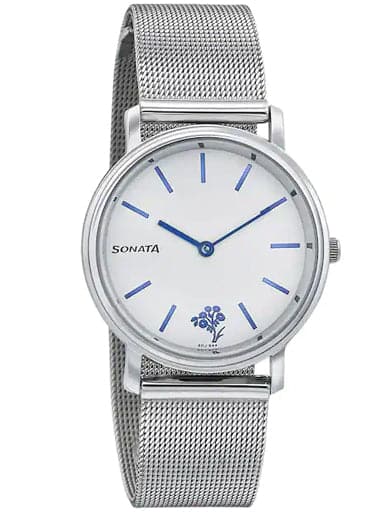 SONATA Silver Lining From Sonata 87029SM01 - Kamal Watch Company