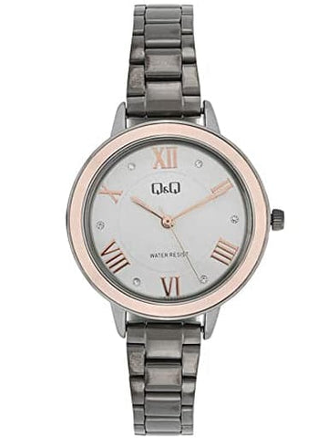 Q&Q Analog Gold Dial Women's Watch QB89J417Y - Kamal Watch Company
