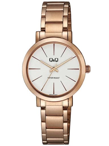 Q&Q Analog Beige Dial Women's Watch Q893J001Y - Kamal Watch Company