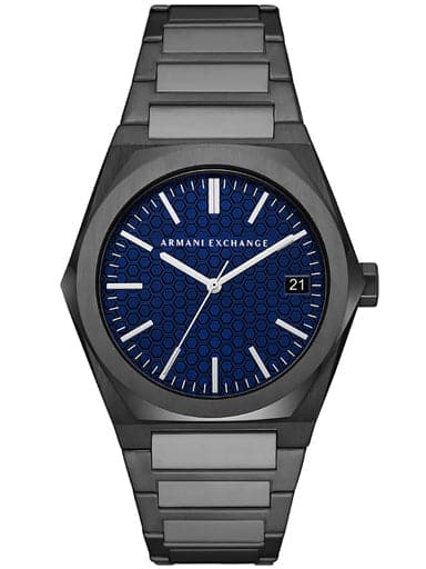 Armani Exchange Three-Hand Date Gunmetal Stainless Steel Watch AX2811 - Kamal Watch Company