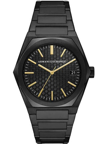 Armani Exchange Three-Hand Date Black Stainless Steel Watch AX2812 - Kamal Watch Company