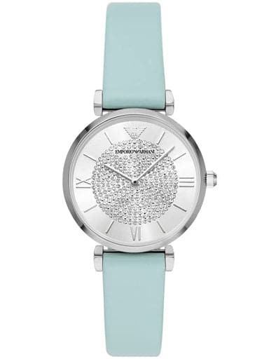 Emporio Armani Two-Hand Blue Leather Watch AR11443 - Kamal Watch Company