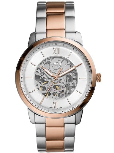 Fossil Neutra Automatic Two-Tone Stainless Steel Watch ME3196 - Kamal Watch Company