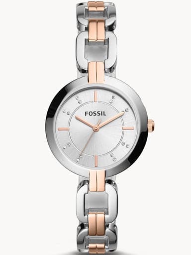 FOSSIL Kerrigan Three-Hand Two-Tone Stainless Steel Watch BQ3341 - Kamal Watch Company