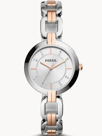 FOSSIL Kerrigan Three-Hand Two-Tone Stainless Steel Watch BQ3341 - Kamal Watch Company