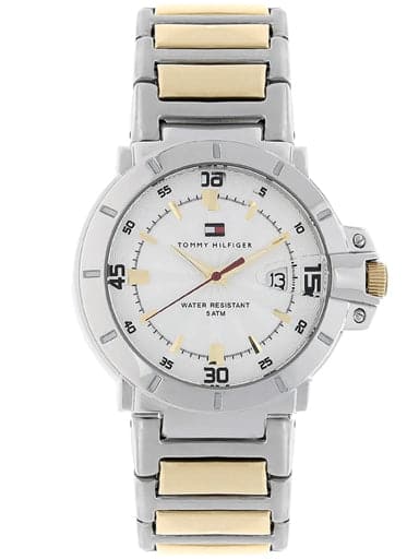 TOMMY HILFIGER White Dial Silver Stainless Steel Strap Watch NCTH1790514 - Kamal Watch Company