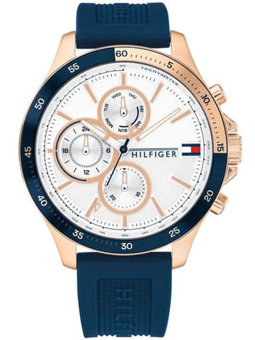 Tommy Hilfiger Bank Analog White Dial Men's Watch NCTH1791778 - Kamal Watch Company