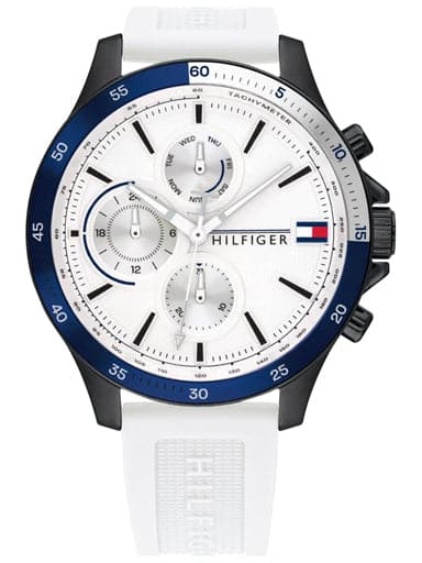 Tommy Hilfiger White Dial Analog Watch For Men NCTH1791723W - Kamal Watch Company