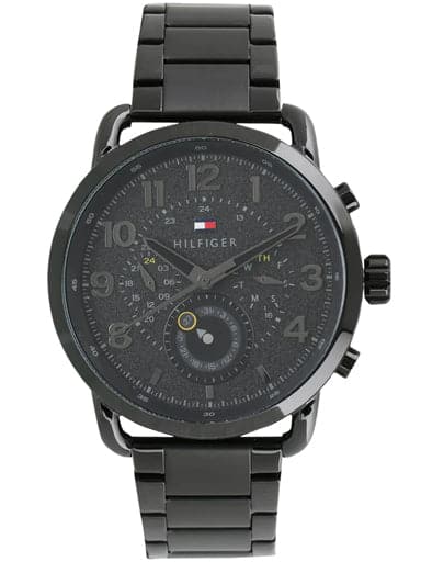 Tommy Hilfiger Black Dial Black Stainless Steel Strap Watch Ncth1791423