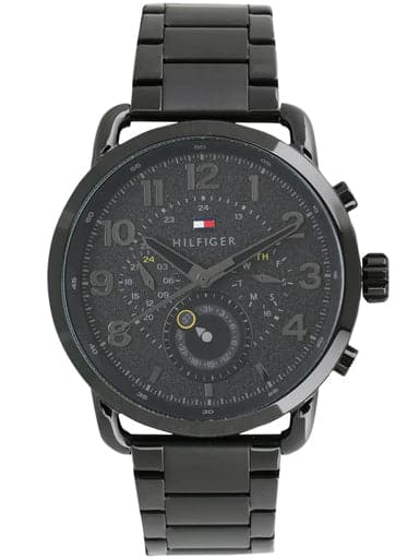 TOMMY HILFIGER Black Dial Black Stainless Steel Strap Watch NCTH1791423 - Kamal Watch Company
