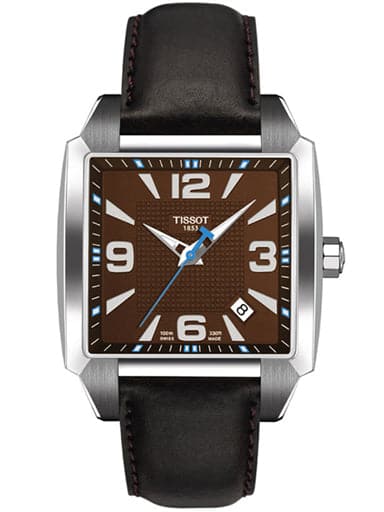 TISSOT Quadrato Quartz Brown Dial Men's Watch T005.510.16.297-00 - Kamal Watch Company
