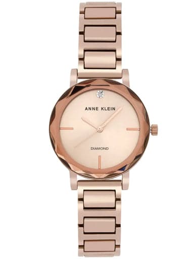 ANNE KLEIN Rose Gold Dial Analog Watch AK3278RGRG - Kamal Watch Company