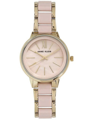 ANNE KLEIN Beige Dial Two Toned Bi Metal Strap Watch AK1412BMGB - Kamal Watch Company