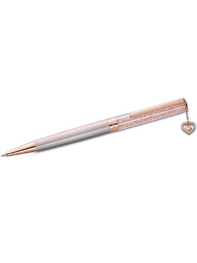 SWAROVSKI Crystalline ballpoint pen Heart, Pink, Rose gold-tone plated SW5527536 - Kamal Watch Company