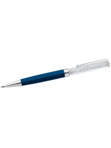 SWAROVSKI Crystalline ballpoint pen Blue, Chrome plated SW5351068 - Kamal Watch Company