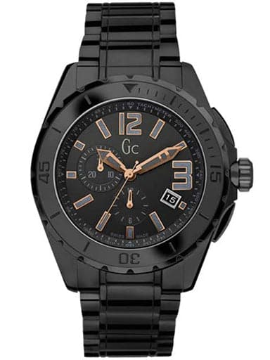 GC BY GUESS Guess Collection GC Sport Chronograph Black Ceramic Men's Watch X76014G2S - Kamal Watch Company