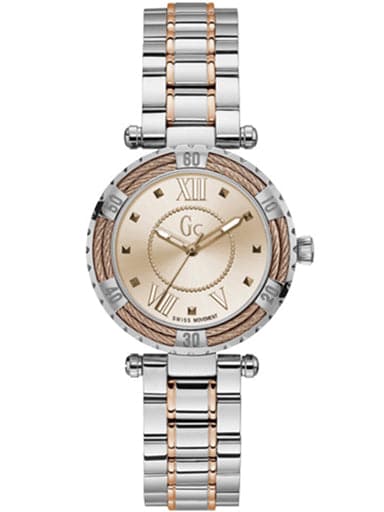 GC LADYDIVER CABLE MID SIZE METAL Y41007L3 - Kamal Watch Company