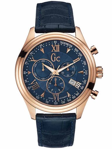 Gc Round Analog Blue Dial Men's Watch Y04008G7 - Kamal Watch Company