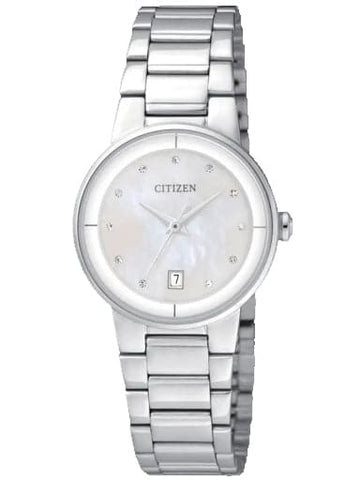 Citizen Analog Mother of Pearl Dial Women's Watch EU6010-53D - Kamal Watch Company
