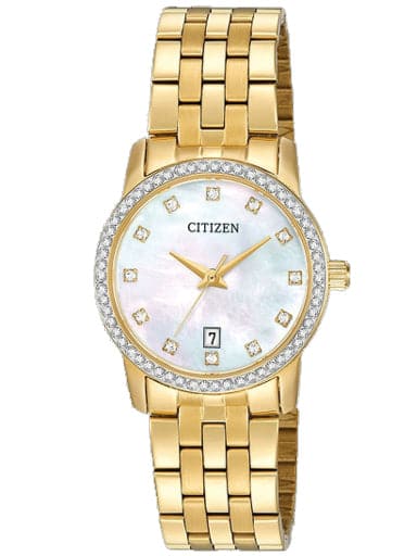 Citizen Analog Mother of Pearl Dial Women's Watch EU6032-51D - Kamal Watch Company