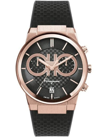 SALVATORE FERRAGAMO Ferragamo Sapphire Chrono Silicone Watch SFME00721 - Kamal Watch Company