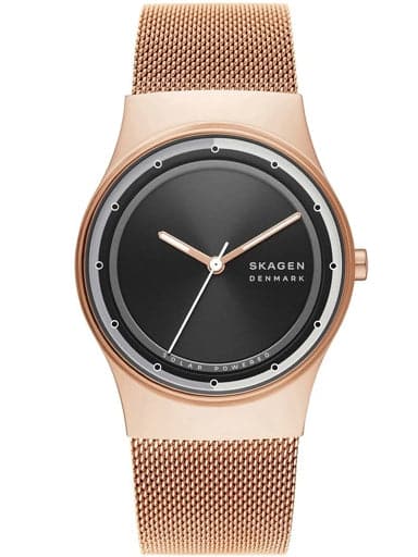 SKAGEN Sol Solar-Powered Rose Gold Stainless Steel Mesh WatchSKW3023 - Kamal Watch Company