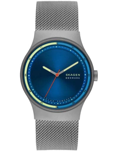 SKAGEN Sol Solar-Powered Charcoal Stainless Steel Mesh Watch SKW6792 - Kamal Watch Company