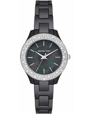 Michael Kors Liliane Three-Hand Black Ceramic Watch MK4650I - Kamal Watch Company