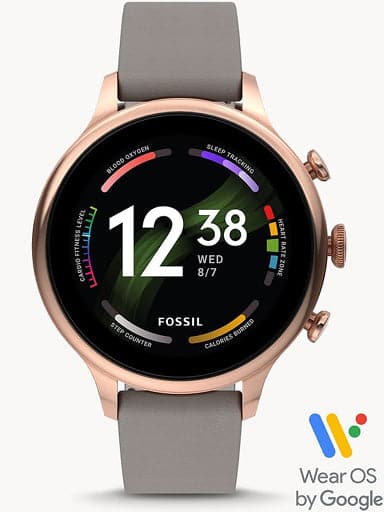 FOSSIL Gen 6 Smartwatch Grey Leather FTW6079 - Kamal Watch Company