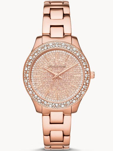 Michael Kors Liliane Three-Hand Rose Gold-Tone Stainless Steel Watch MK4651I - Kamal Watch Company