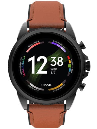 Fossil Gen 6 Smartwatch Brown Leather Watch FTW4062I - Kamal Watch Company