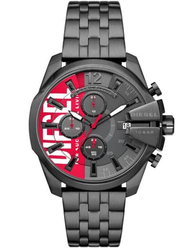Diesel watch Chronograph Baby Chief stainless steel anthracite DZ4600 - Kamal Watch Company