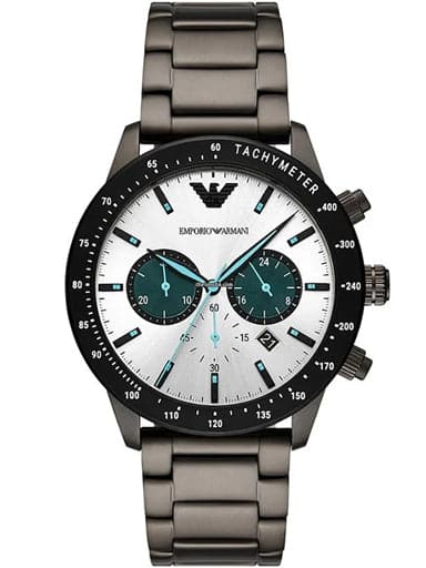 Emporio Armani Chronograph Gunmetal Stainless Steel Watch AR11471I - Kamal Watch Company
