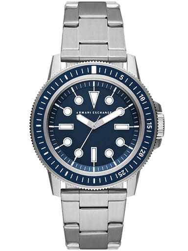 Armani Exchange Three-Hand Stainless Steel Watch AX1861I - Kamal Watch Company