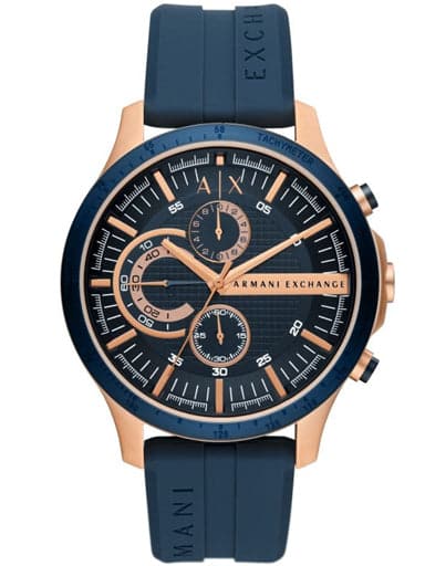 Armani Exchange Chronograph Blue Silicone Watch AX2440I - Kamal Watch Company