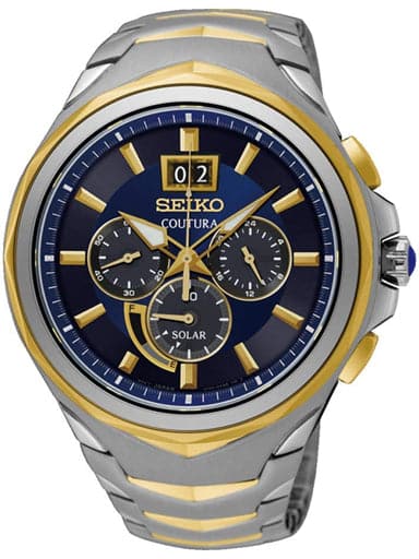 SEIKO Coutura Big Date Solar Watch SSC642P1 - Kamal Watch Company