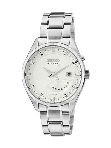 Seiko Kinetic White Dial SRN043P1 Men's Watch - Kamal Watch Company