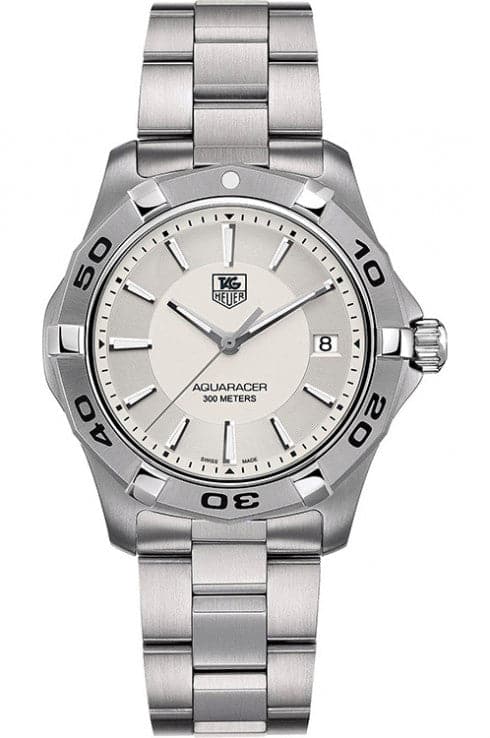TAG Heuer Men's Aquaracer Silver Dial Watch - Kamal Watch Company