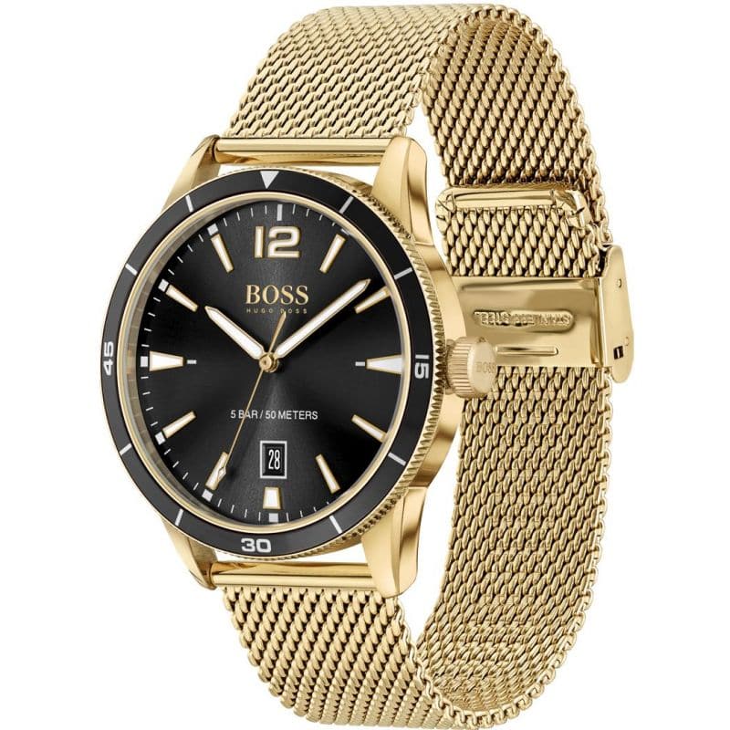 HUGO BOSS Drifter Gold & Black Watch - Kamal Watch Company